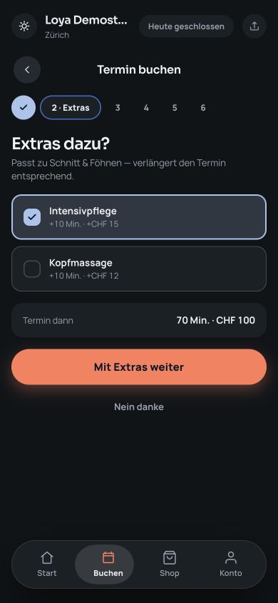 Beispiel aus dem Loya-Demostudio